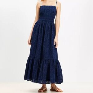 LOFT Navy Blue Maxi Dress